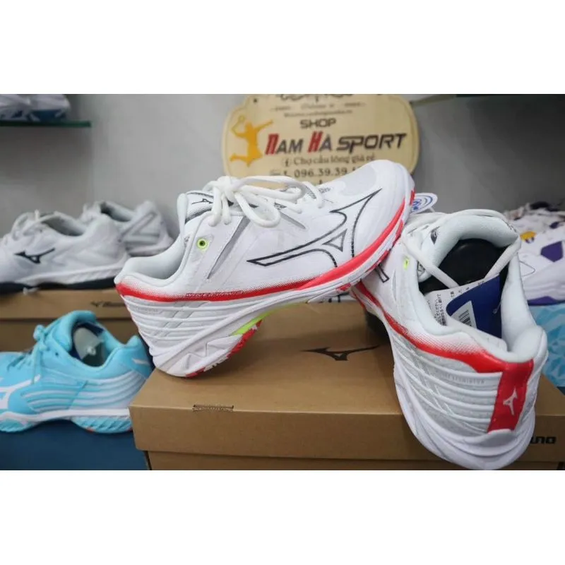 Giày Cầu Lông Mizuno Wave Claw 3 - Trắng Đỏ- Chính Hãng 1