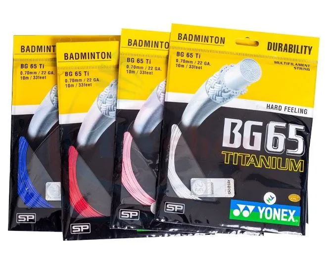 Dây cước căng vợt cầu lông Yonex BG 65 Titanium 0