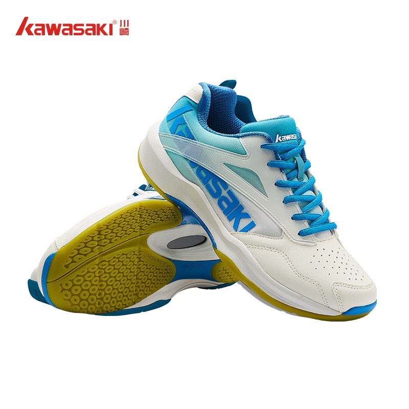 Giày Cầu Lông Kawasaki Trắng Xanh- SIZE 43