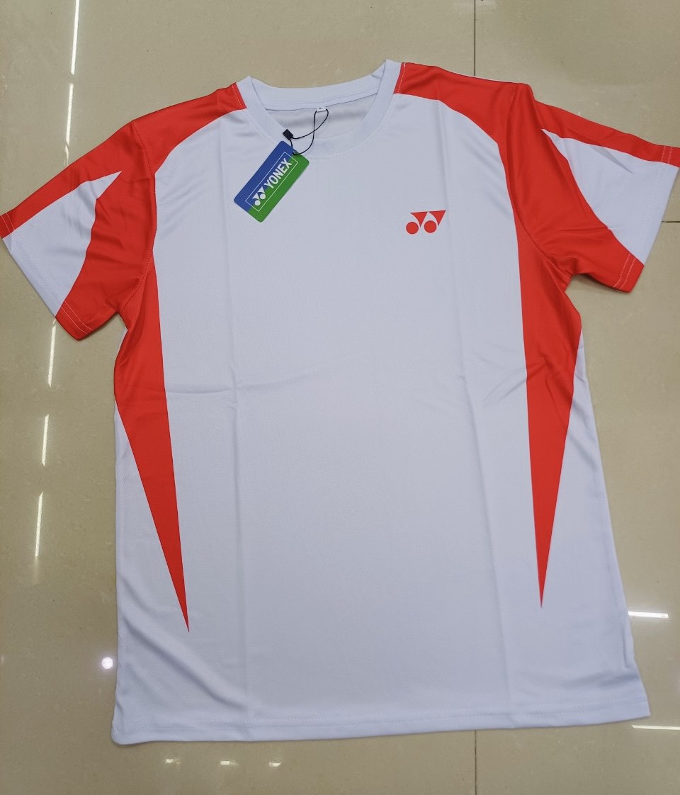 ÁO CẦU LÔNG YONEX -  TRẮNG ĐỎ - SIZE L