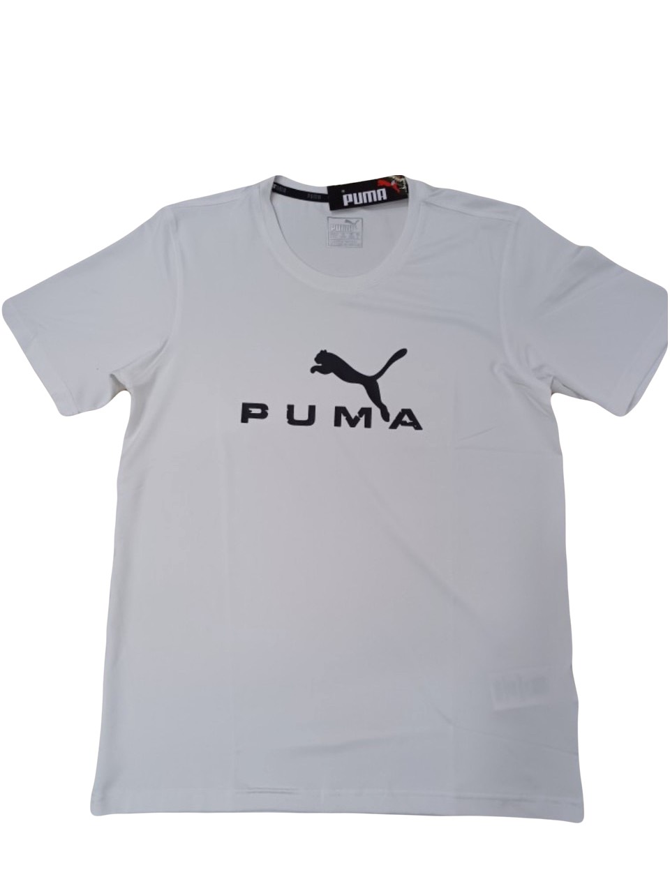 ÁO PUMA CỔ TRÒN - TRẮNG - SIZE L