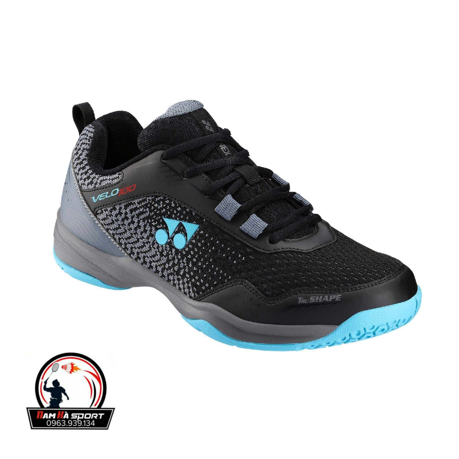 Giày Cầu Lông Yonex Velo (Black/Vivid Sky) Chính Hãng